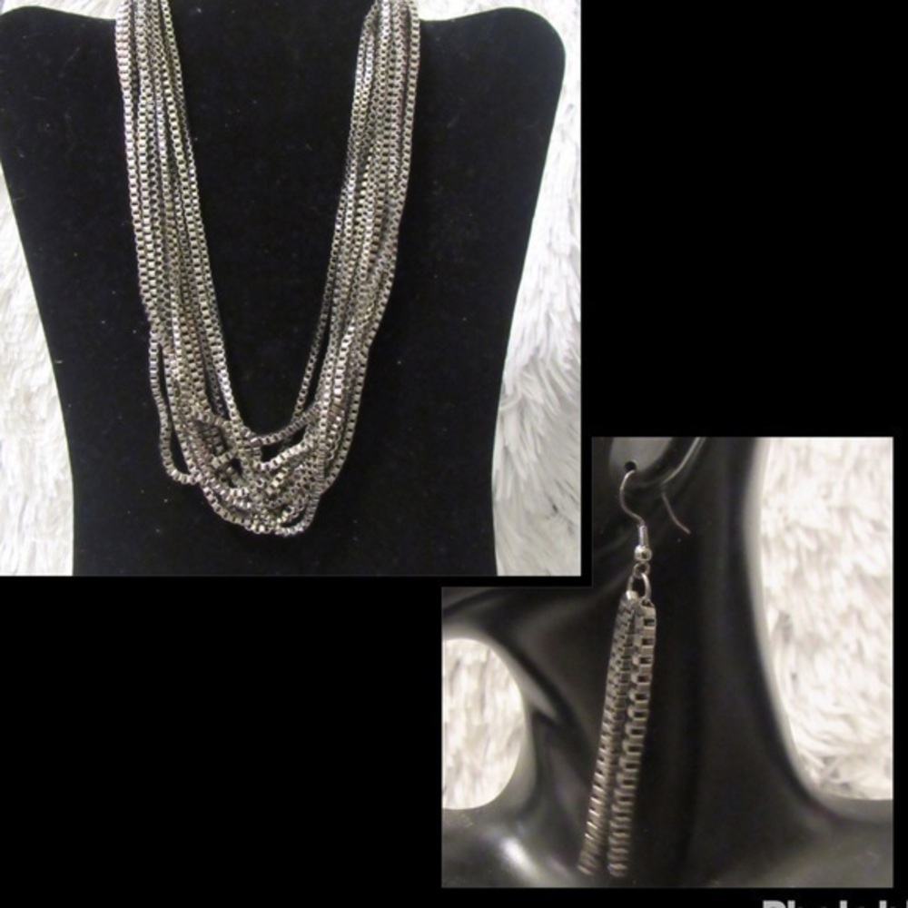 statement necklace and earrings 3 for $25